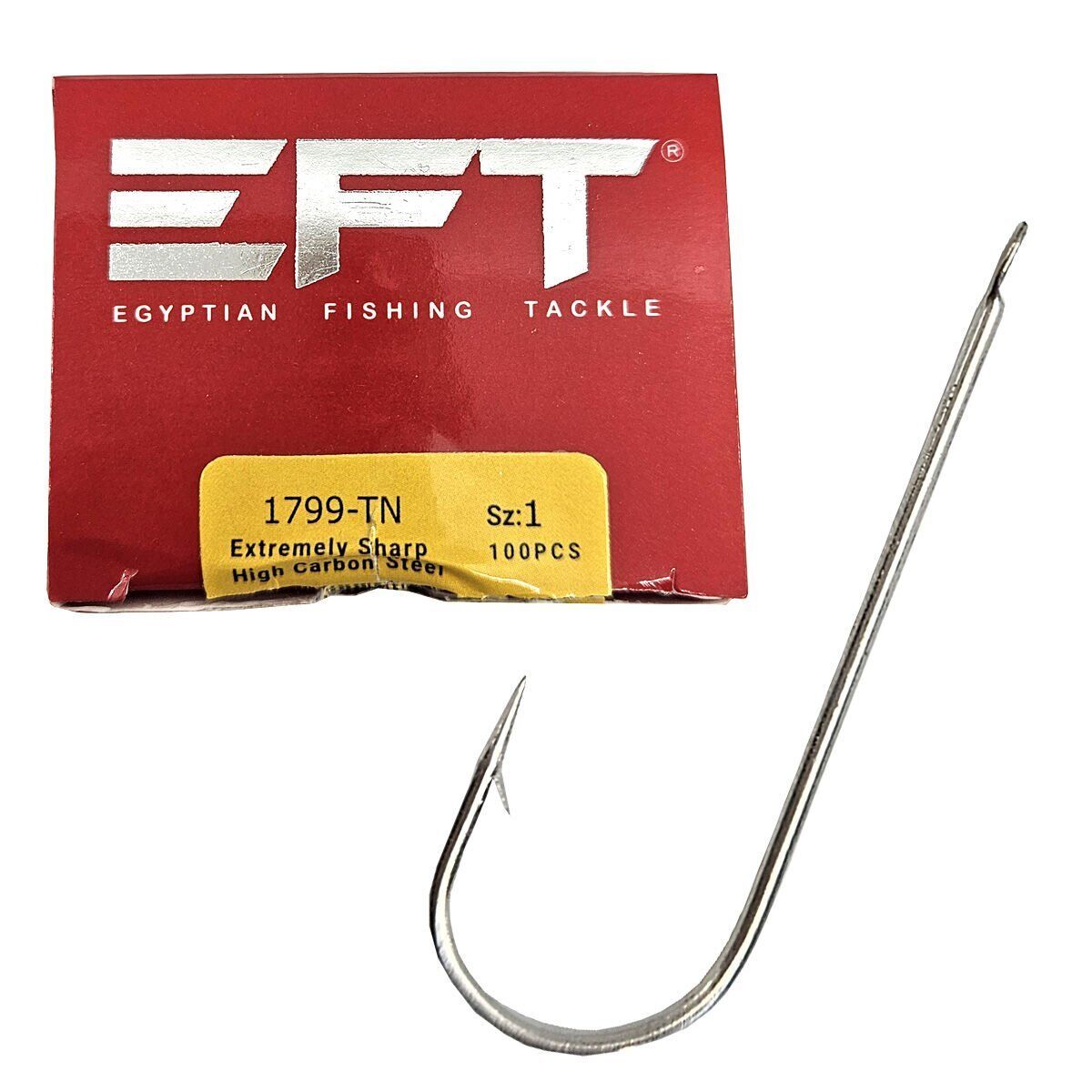EFT Hook 1799 Beyaz Düz İğne 100 Adet 12
