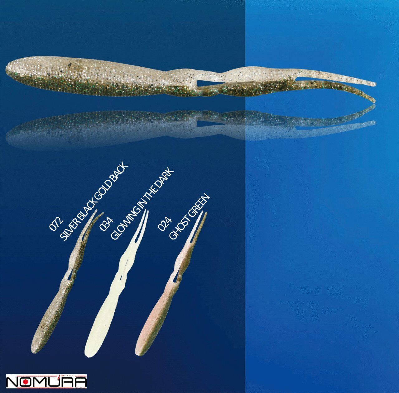 Nomura Double Taıl Worm 14cm 11.5g 6 Adet Sahte Balık 072