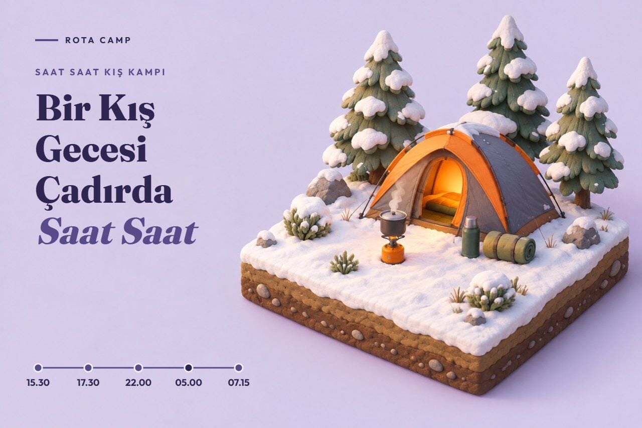 Gün Batımından Gün Doğumuna: Kış Gecesi Çadırda Saat Saat