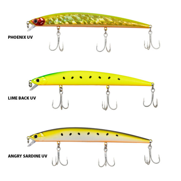 Ryuji Bay Minnow Sinking 14.5CM, 24,5GR PHOENIX UV
