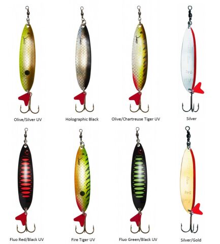 Dam Effzett Standard Spoon Slim 5 cm 8 gr Sinking Kaşık Olive/Chartreuse UV