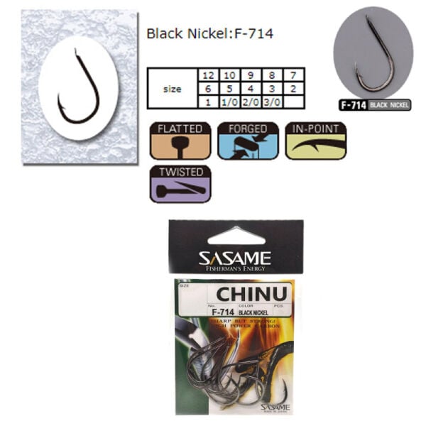 Sasame Chinu F-714 Serisi Olta İğnesi 8