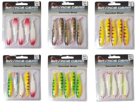 Savage gear Cannibal 8cm 5 Adet Sahte Balık Perch