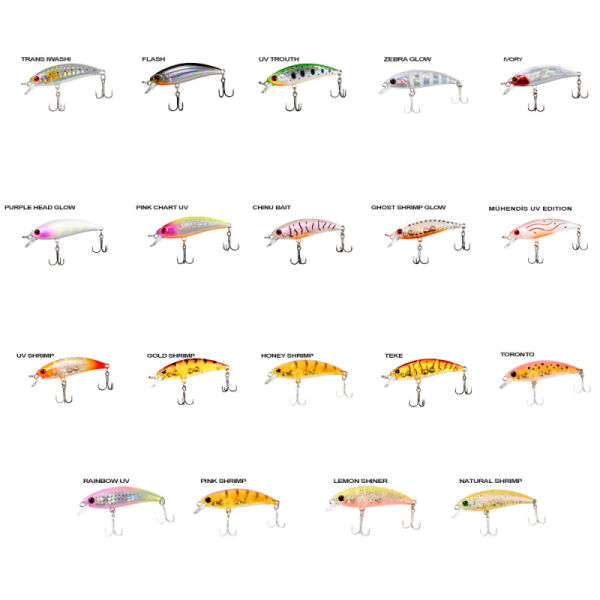 Ryuji Baby Minnow Sinking 5cm 4.5gr Maket Yem MELANUR