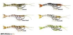 Savage gear TPE Manic Shrimp 6.5 cm 4 gr Sahte Balık Gold