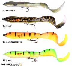 Savage gear 3D Hard Eel Tail Bait 17 cm 40 gr 1+2 Sahte Balık 04-Fire Tiger