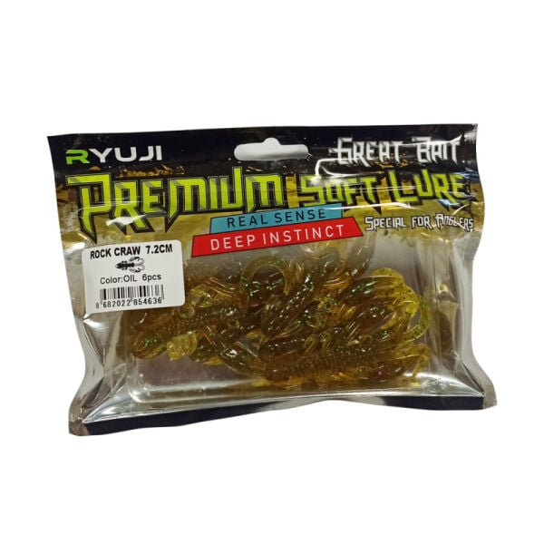 Ryuji Rock Craw 7.2 Cm 6 Adet PURPLE