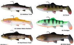 Savage gear 3D Trout Rattle Shad 12.5 cm 35 gr Sahte Balık 01-Rainbow Trout