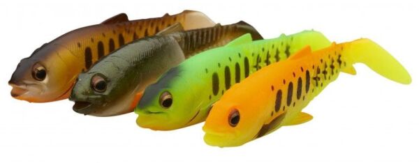 Savage Gear Craft Cannibal Paddletail 10.5 cm 12 gr Dark Water Mix 4 Adet - 71832