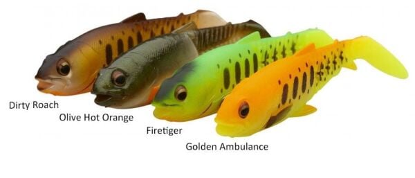 Savage Gear Craft Cannibal Paddletail 10.5 cm 12 gr Dark Water Mix 4 Adet - 71832