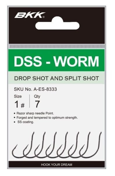 BKK DSS- Worm Olta İğnesi 2/0 6 Pcs