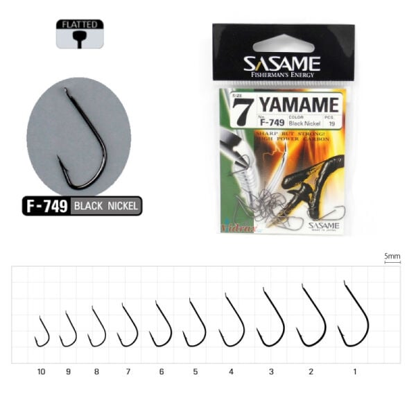 Sasame Yamame F-749 Serisi Olta İğnesi 8