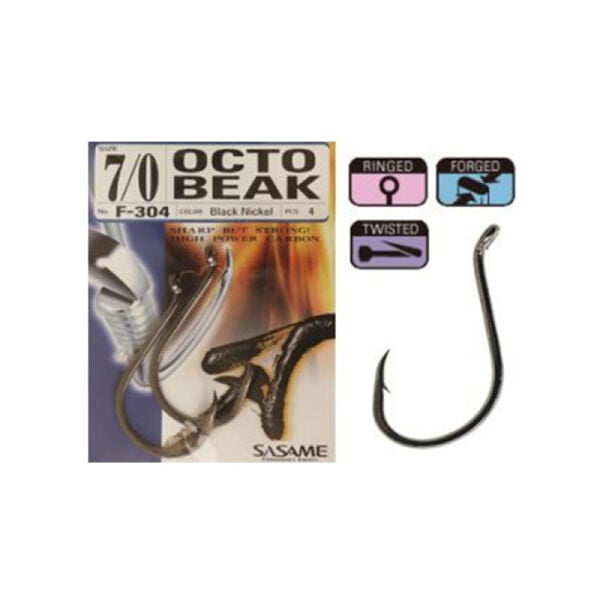 Sasame F-304 Octo Beak Serisi Olta İğnesi 5/0