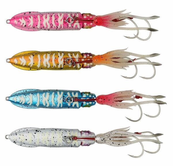 Savage Gear Swimsquid Inchiku 9cm 120gr Sahte Balık White Glow