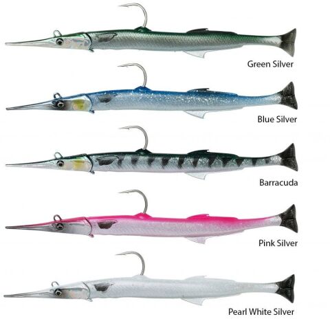 Savage gear Needlefish Pulsetail 2+1 30 cm 105g Sahte Balık Pink Silver