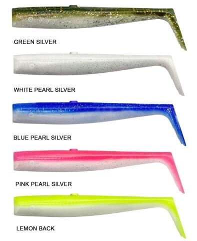 Savage Gear Sandeel V2 Tail 12.5cm 15gr 5-PCS White Pearl Silver