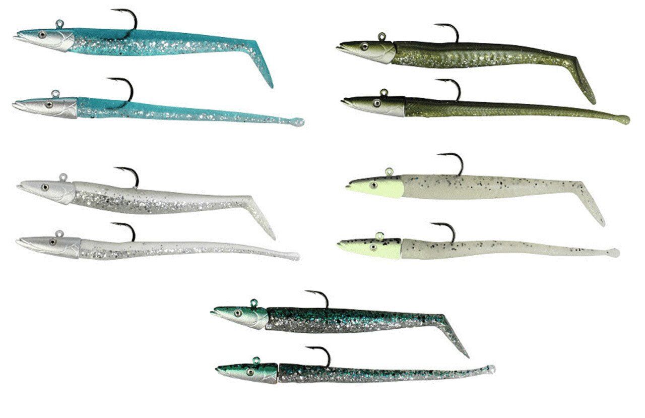 Savage gear Sandeel And Slug 10 cm 10 gr 4+2 Adet 19-Glow