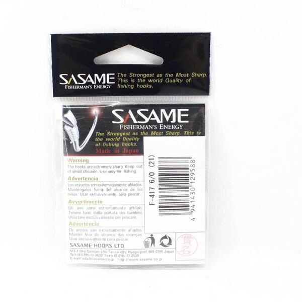 Sasame Powerism F-417 Black Nickel İğne 6/0