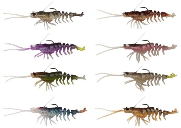 Savage Gear 3D Shrimp Weedless 9 cm 7 gr Sahte Balık Plum Chartreuse