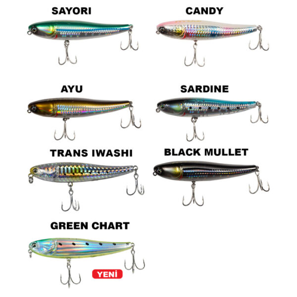 Ryuji Splash 10CM 17G GREEN CHART