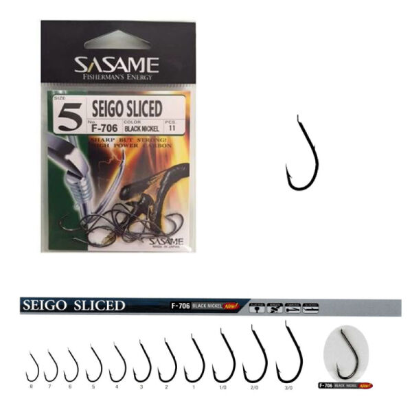 Sasame F-706 Seigo Sliced İğne (Black Nickel) 10