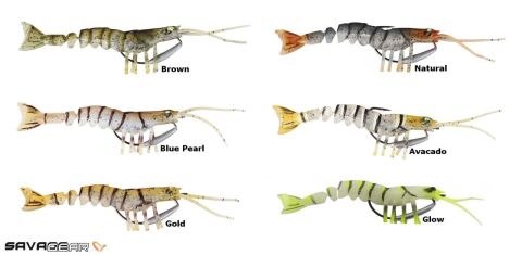 Savage gear TPE Manic Shrimp 10 cm 8 gr Sahte Balık Brown