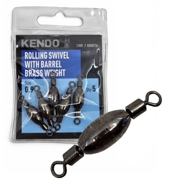 Kendo Rolling swivel with barrel brass weight 5 Adet ( Ağırlıklı Fırdöndü) 1,2
