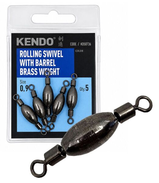 Kendo Rolling Swivel With Barrel Brass Weight 5 Adet ( Ağırlıklı Fırdöndü) 1,2