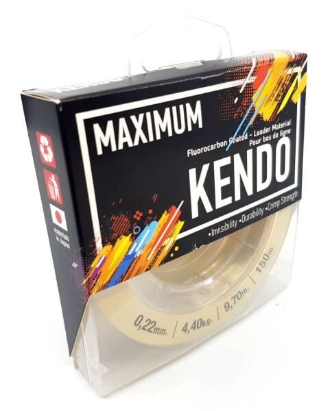 Kendo Maximum Fluorocarbon Coated 150 mt Şampanya Makara Misine 0,25 mm