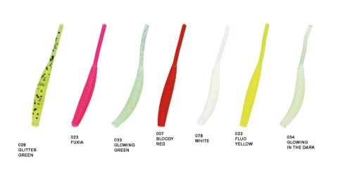 Nomura Long Taıl 5cm 0.5g 12 Adet Lrf Silikonu 007