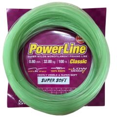 Powerline Soft Yeşil 100m Poşet Misina 0,45 mm
