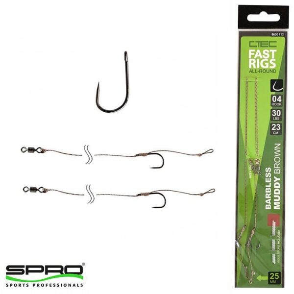 SPRO Fast Rigs MuddyBarbless Hazır İğne Takımı #06 - SPR008620.00113