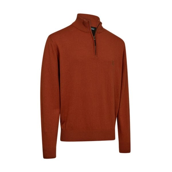 DEERHUNTER Harrington Fermuarlı Kahve Kazak XL