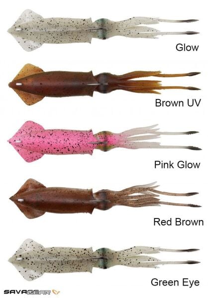 Savage gear 3D TPE Swim Squid 260mm 126g 1 Adet Sahte Balık Red Brown