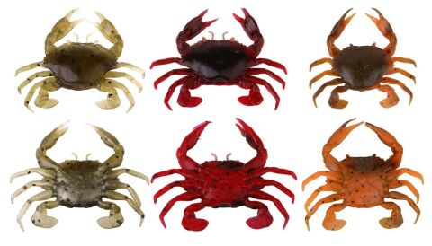 Savage gear LB 3D Manic Crab 5 cm 4 Adet Sahte Balık Red Black Crab