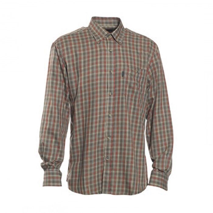 T. DEERHUNTER Waylon 499 Red Kareli  Uzun Kol Gömlek 39/40