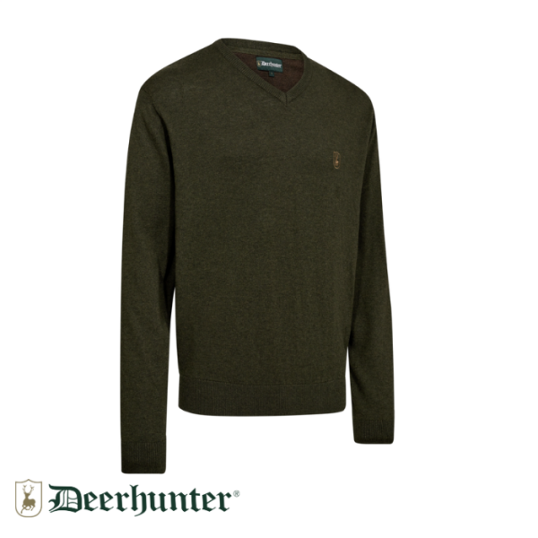 DEERHUNTER Harrington V Yaka Yeşil Kazak - L - 2130.8118.368.L