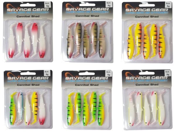 Savage gear Cannibal 8cm 5 Adet Sahte Balık Perch