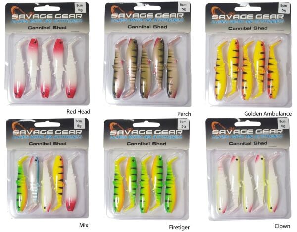 Savage gear Cannibal 8cm 5 Adet Sahte Balık Perch