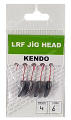 Kendo Lrf Jig Head Kırmızı İğneli 4 Adet #8 1,5 gr
