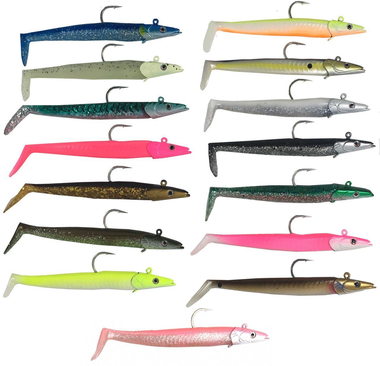 Savage gear Sandeel 12.5 cm 23 gr 2+1 Adet Sahte Balık Real Pearl