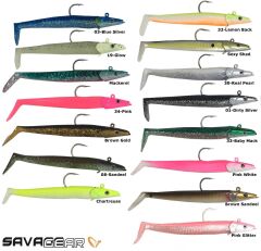 Savage gear Sandeel 12.5 cm 23 gr 2+1 Adet Sahte Balık Real Pearl