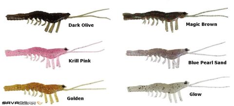 Savage gear LB Manic Shrimp 6.6 cm 6 Adet Sahte Balık Magic Brown