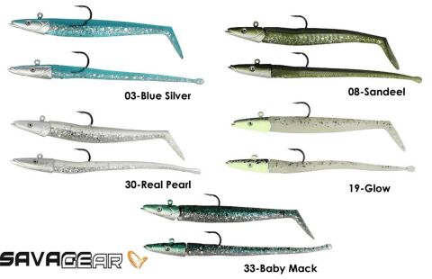 Savage gear Sandeel And Slug 10 cm 10 gr 4+2 Adet 30-Real Pearl