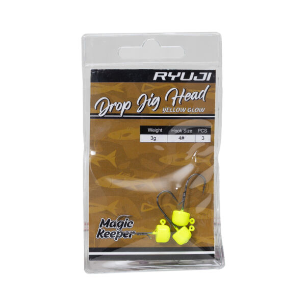 Ryuji Drop Jighead Yellow Glow (3 Adet) 1 4GR