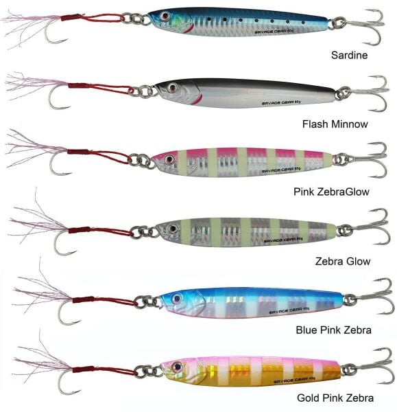Savage gear 3D Slim Minnow 8gr 5,4 cm Jig Sahte Balık Glow Zebra