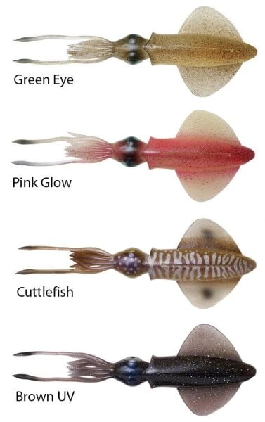 Savage gear Swim Squid 9.5cm 5g 4 Adet Sahte Balık Pink Glow