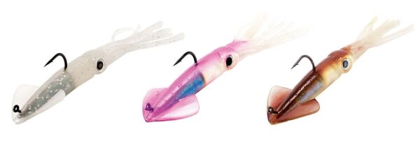 Lineaeffe FF Alive Squid 10.2 cm 13 gr İğne No:1/0 6 Adet Sahte Balık 29-Hot Pink Gold