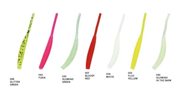 Nomura Long Taıl 5cm 0.5g 12 Adet Lrf Silikonu 022