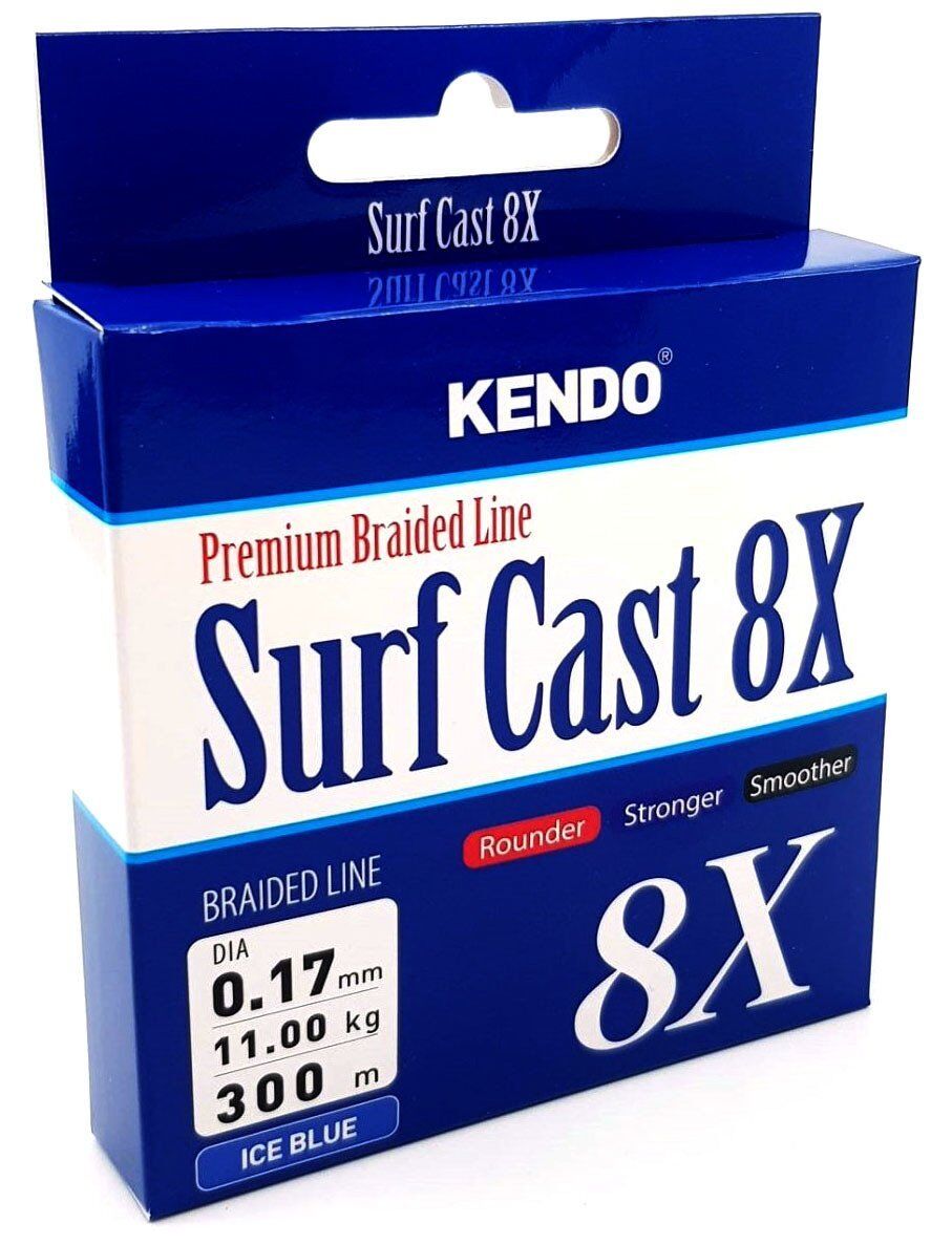 Kendo Surf Cast 8X Fighting 300 mt Örgü İp ( ICE BLUE) 0,21mm